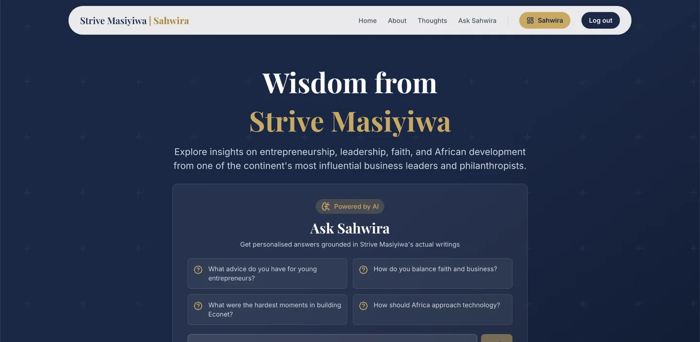 Strive Masiyiwa homepage